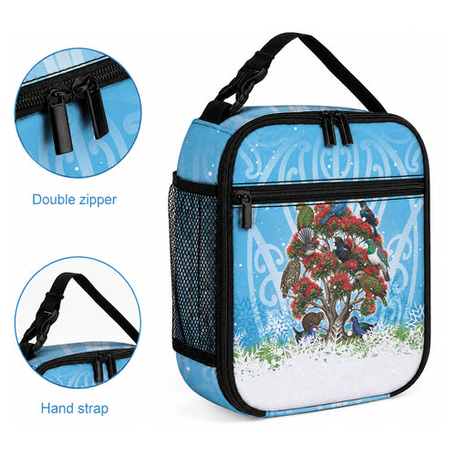 New Zealand Birds Christmas Lunch Bag Pohutukawa Xmas Tree