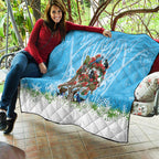 New Zealand Birds Christmas Quilt Pohutukawa Xmas Tree