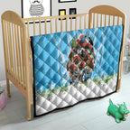 New Zealand Birds Christmas Quilt Pohutukawa Xmas Tree