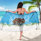 New Zealand Birds Christmas Sarong Pohutukawa Xmas Tree