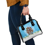New Zealand Birds Christmas Shoulder Handbag Pohutukawa Xmas Tree