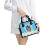 New Zealand Birds Christmas Shoulder Handbag Pohutukawa Xmas Tree