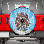 New Zealand Birds Christmas Spare Tire Cover Pohutukawa Xmas Tree