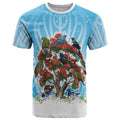 New Zealand Birds Christmas T Shirt Pohutukawa Xmas Tree