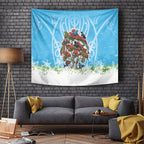 New Zealand Birds Christmas Tapestry Pohutukawa Xmas Tree