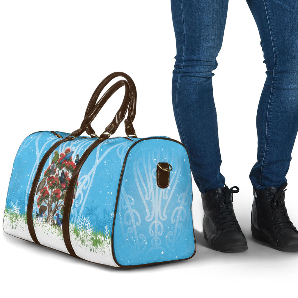 New Zealand Birds Christmas Travel Bag Pohutukawa Xmas Tree