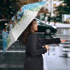 New Zealand Birds Christmas Umbrella Pohutukawa Xmas Tree