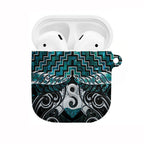 New Zealand Maori AirPods Case Poutama Pikorua - Single Twist Paua Shell