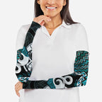 New Zealand Maori Arm Sleeves Poutama Pikorua - Single Twist Paua Shell