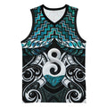 New Zealand Maori Basketball Jersey Poutama Pikorua - Single Twist Paua Shell