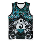 New Zealand Maori Basketball Jersey Poutama Pikorua - Single Twist Paua Shell