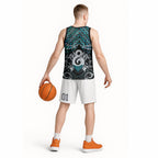 New Zealand Maori Basketball Jersey Poutama Pikorua - Single Twist Paua Shell