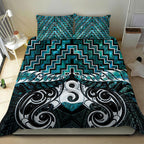 New Zealand Maori Bedding Set Poutama Pikorua - Single Twist Paua Shell