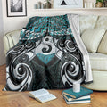 New Zealand Maori Blanket Poutama Pikorua - Single Twist Paua Shell