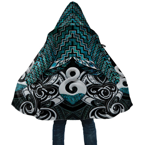 New Zealand Maori Cloak Poutama Pikorua - Single Twist Paua Shell