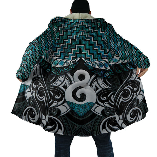 New Zealand Maori Cloak Poutama Pikorua - Single Twist Paua Shell