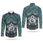 New Zealand Maori Couples Matching Short Sleeve Bodycon Dress and Long Sleeve Button Shirt Poutama Pikorua - Single Twist Paua Shell