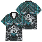 New Zealand Maori Family Matching Summer Maxi Dress and Hawaiian Shirt Poutama Pikorua - Single Twist Paua Shell