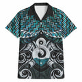 New Zealand Maori Hawaiian Shirt Poutama Pikorua - Single Twist Paua Shell