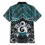 New Zealand Maori Hawaiian Shirt Poutama Pikorua - Single Twist Paua Shell