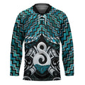 New Zealand Maori Hockey Jersey Poutama Pikorua - Single Twist Paua Shell