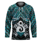 New Zealand Maori Hockey Jersey Poutama Pikorua - Single Twist Paua Shell