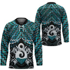 New Zealand Maori Hockey Jersey Poutama Pikorua - Single Twist Paua Shell