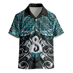 New Zealand Maori Kid Hawaiian Shirt Poutama Pikorua - Single Twist Paua Shell