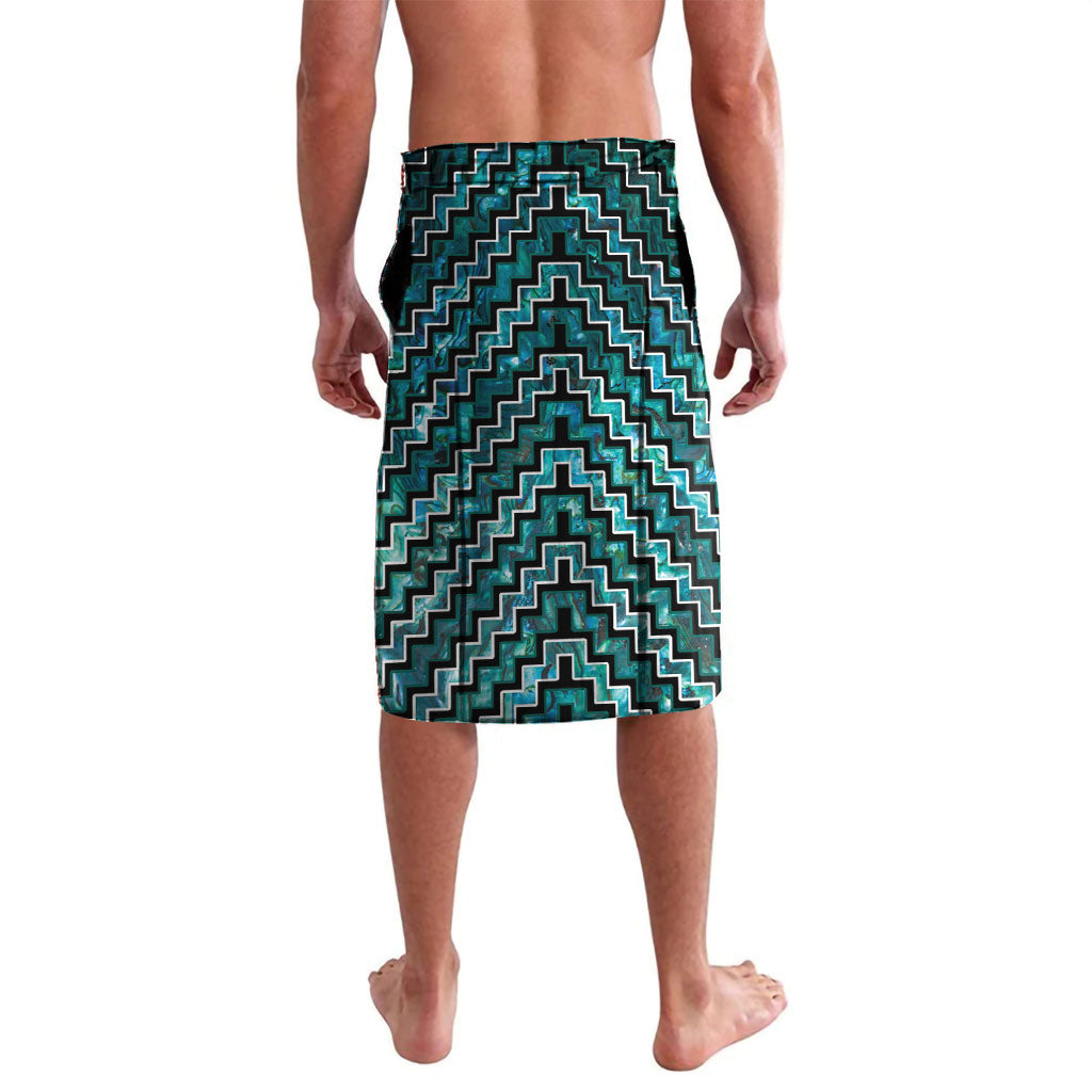 New Zealand Maori Lavalava Poutama Pikorua - Single Twist Paua Shell
