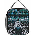 New Zealand Maori Lunch Bag Poutama Pikorua - Single Twist Paua Shell