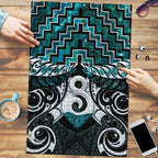 New Zealand Maori Puzzle Poutama Pikorua - Single Twist Paua Shell