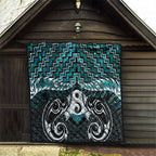 New Zealand Maori Quilt Poutama Pikorua - Single Twist Paua Shell