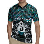 New Zealand Maori Rugby Jersey Poutama Pikorua - Single Twist Paua Shell