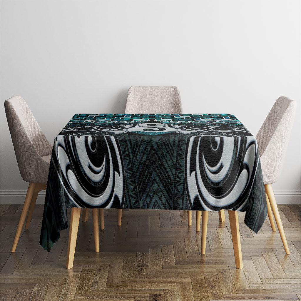 New Zealand Maori Tablecloth Poutama Pikorua - Single Twist Paua Shell