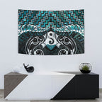 New Zealand Maori Tapestry Poutama Pikorua - Single Twist Paua Shell