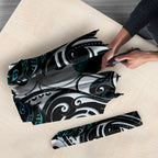 New Zealand Maori Umbrella Poutama Pikorua - Single Twist Paua Shell