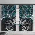 New Zealand Maori Window Curtain Poutama Pikorua - Single Twist Paua Shell