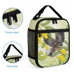 New Zealand Piwakawaka Fantail Bird Lunch Bag With Kowhai Flowers
