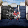 France And New Zealand Rugby Back Car Seat Cover Les Bleus Rooster With Maori Tiki - Aussie Hoodie