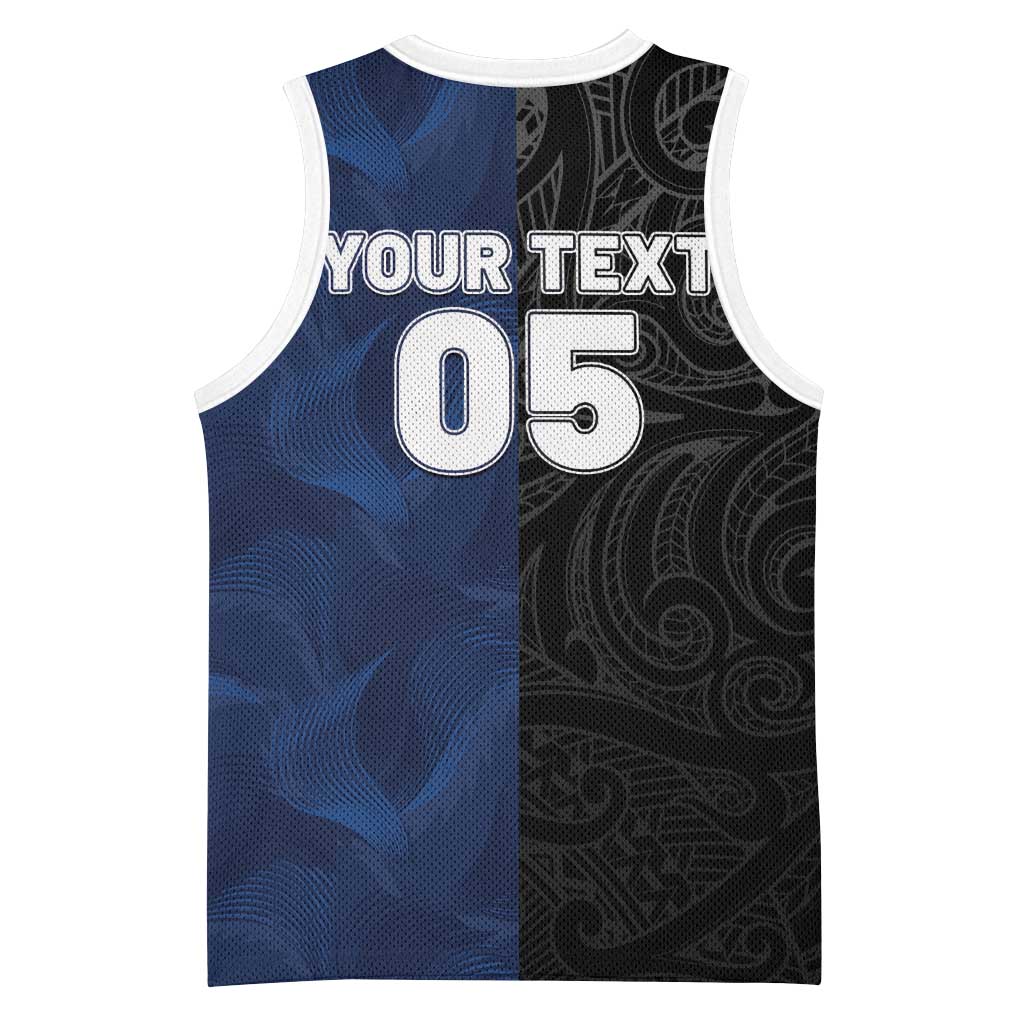France And New Zealand Rugby Custom Basketball Jersey Les Bleus Rooster With Maori Tiki - Aussie Hoodie