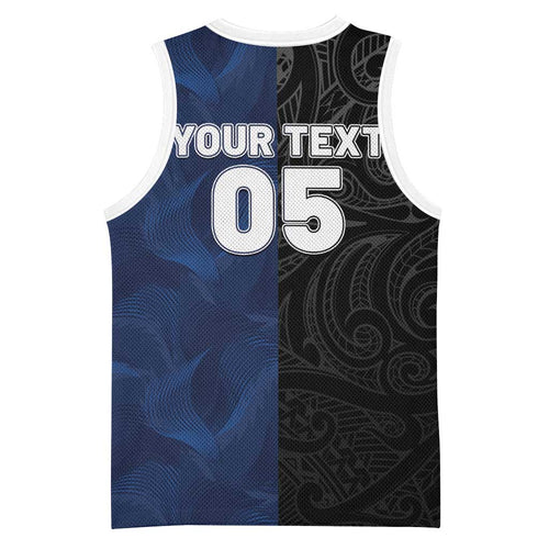 France And New Zealand Rugby Custom Basketball Jersey Les Bleus Rooster With Maori Tiki - Aussie Hoodie