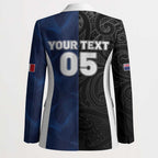 France And New Zealand Rugby Custom Blazer Les Bleus Rooster With Maori Tiki - Aussie Hoodie
