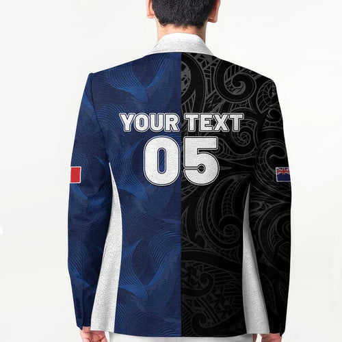 France And New Zealand Rugby Custom Blazer Les Bleus Rooster With Maori Tiki - Aussie Hoodie