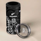 France And New Zealand Rugby Custom 4 in 1 Can Cooler Tumbler Les Bleus Rooster With Maori Tiki - Aussie Hoodie
