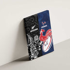 France And New Zealand Rugby Canvas Wall Art Les Bleus Rooster With Maori Tiki - Aussie Hoodie