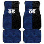 France And New Zealand Rugby Custom Car Mats Les Bleus Rooster With Maori Tiki - Aussie Hoodie