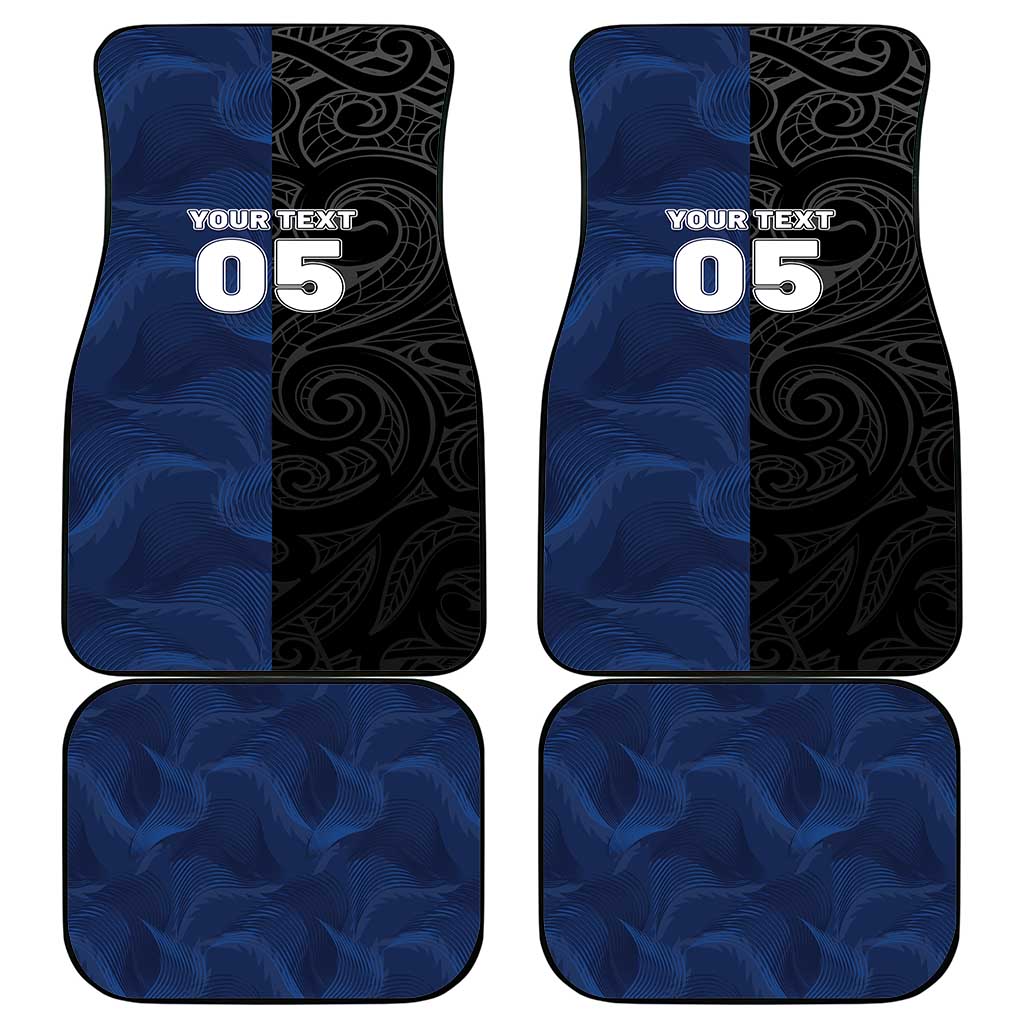 France And New Zealand Rugby Custom Car Mats Les Bleus Rooster With Maori Tiki - Aussie Hoodie