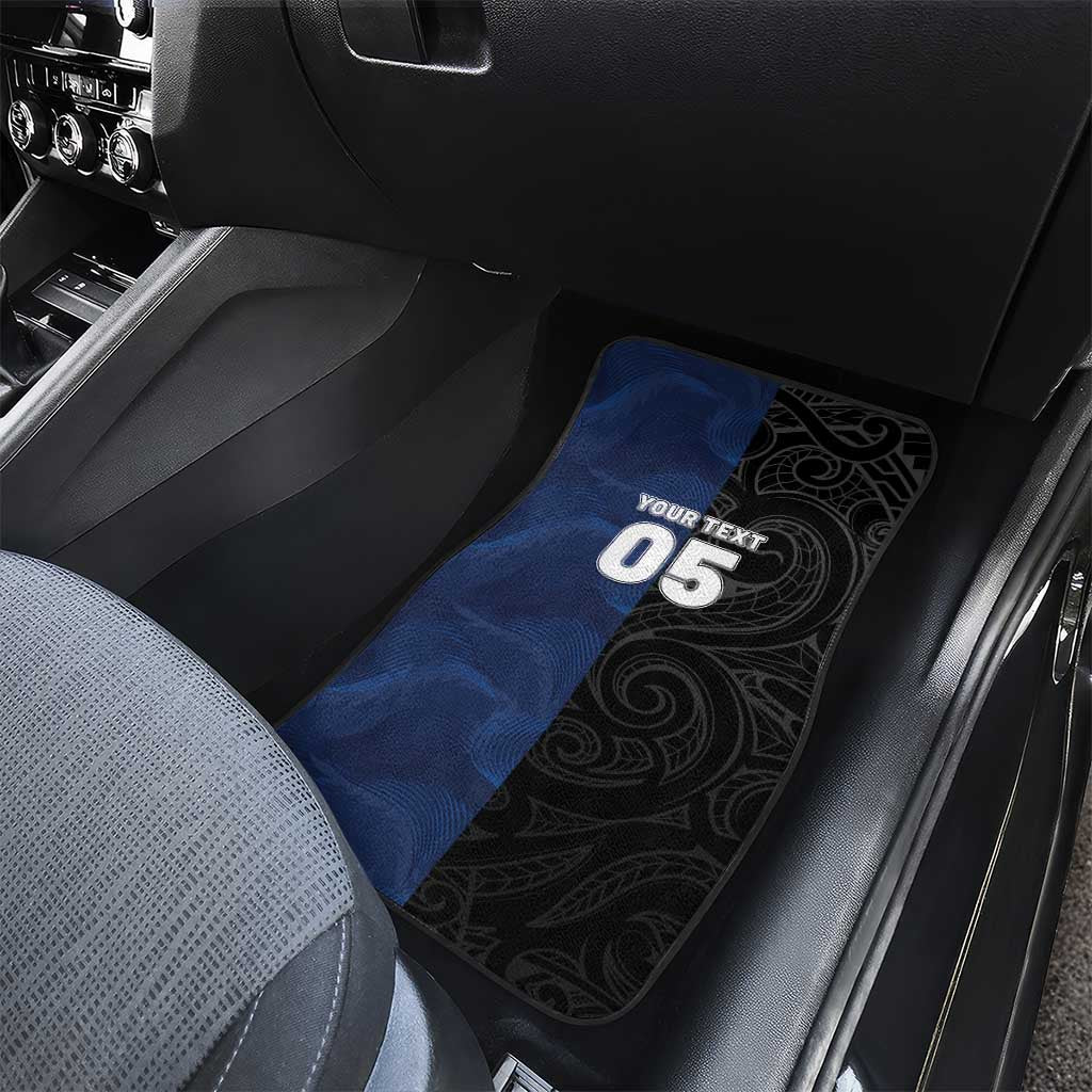 France And New Zealand Rugby Custom Car Mats Les Bleus Rooster With Maori Tiki - Aussie Hoodie