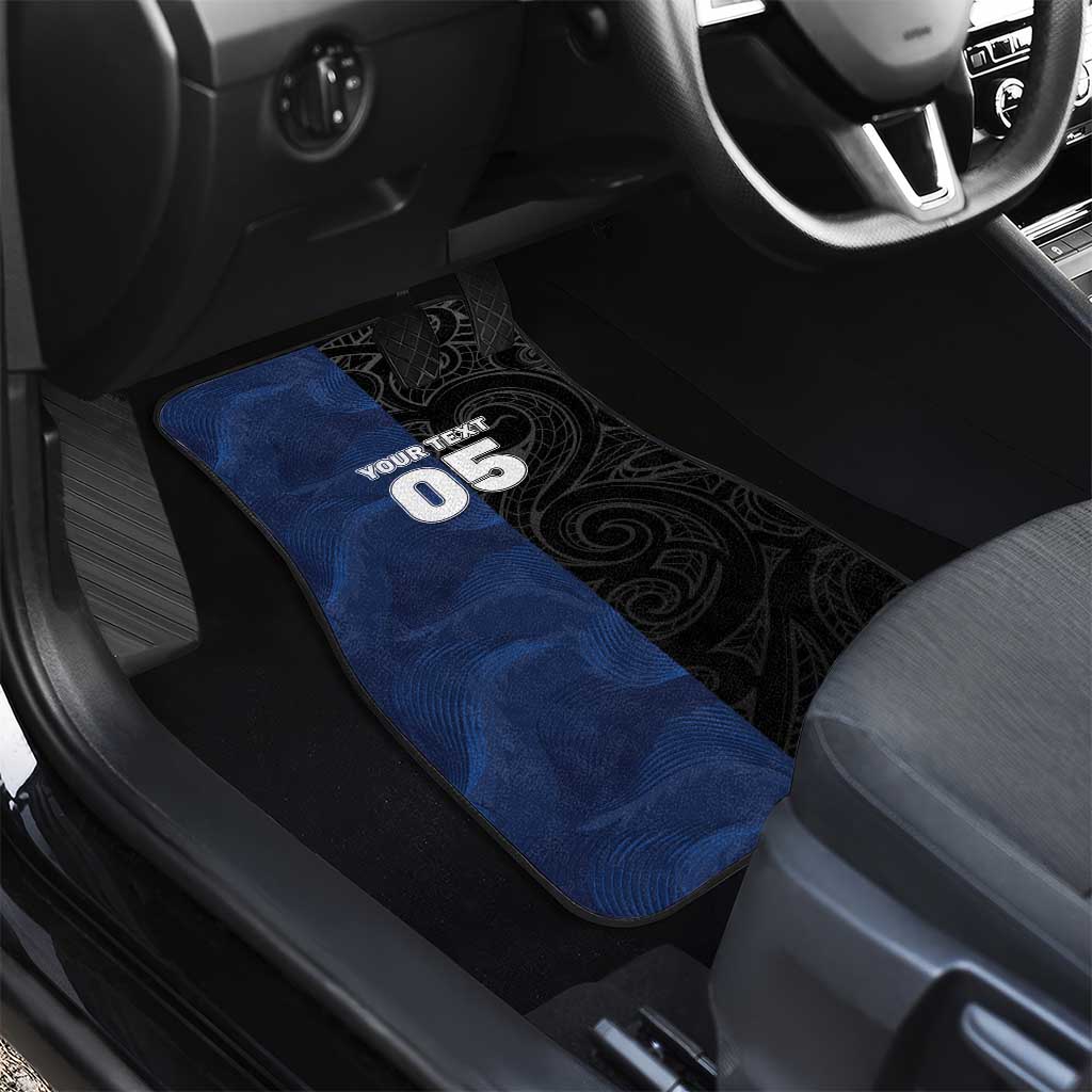 France And New Zealand Rugby Custom Car Mats Les Bleus Rooster With Maori Tiki - Aussie Hoodie