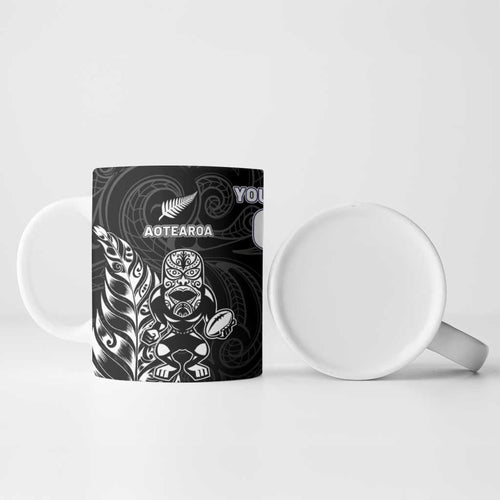 France And New Zealand Rugby Custom Ceramic Mug Les Bleus Rooster With Maori Tiki - Aussie Hoodie